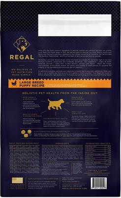 Show full view: Regal Pet Foods Large Breed Puppy Recipe Dry Dog Food, 26-lb bag slide 3 of 5
