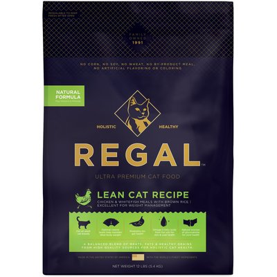 Regal Pet Foods Regal Pet Foods Lean Recipe Dry Cat Food, 12-lb bag