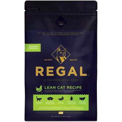 Regal Pet Foods Regal Pet Foods Lean Recipe Dry Cat Food, 4-lb bag