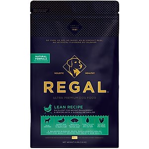 Regal Pet Foods Lean Recipe Dry Dog Food, 4-lb bag