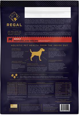 Show full view: Regal Pet Foods Pastureland Recipe Lamb & Whitefish Meals Whole Grains Dry Dog Food, 13-lb bag slide 3 of 6