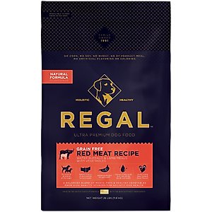 Regal Pet Foods Red Meat Recipe Grain-Free Buffalo & Lamb Meals Dry Dog Food, 26-lb bag