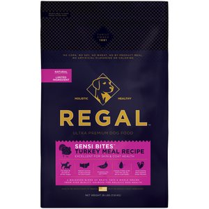 Regal Pet Foods Sensi Bites Turkey Meal Recipe Dry Dog Food, 26-lb bag