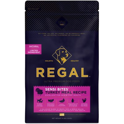 Regal Pet Foods Regal Pet Foods Sensi Bites Turkey Meal Recipe Dry Dog Food, 4-lb bag