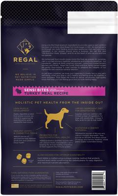 Show full view: Regal Pet Foods Sensi Bites Turkey Meal Recipe Dry Dog Food, 4-lb bag slide 3 of 7