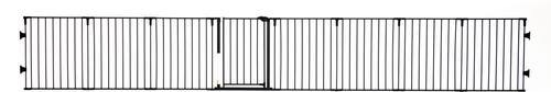 Show full view: Regalo Pet 2-in-1 Play Pen & Configurable Super Wide Dog Gate, Black slide 3 of 3
