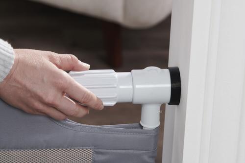 Show full view: Regalo Pet Expandable Mesh Dog Gate, Gray slide 3 of 4