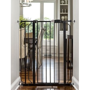 Regalo Pet Products Easy Step Extra Tall Walk-Through Dog Gate, Black