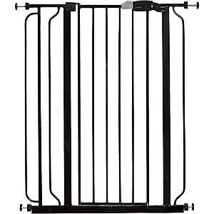 Regalo Pet Products Easy Step Extra Tall Walk-Through Dog Gate, Black