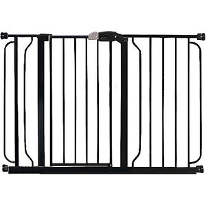 Regalo Pet Products Easy Step Extra Wide Dog Gate, 49-in, Black