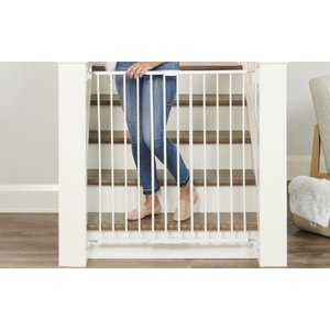 Hakuna Pets Retractable Steel & Mesh Mounted Dog & Cat Gate, 33-in