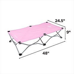 Regalo Pet Products My Cot Elevated Dog Bed, Pink, 48-in slide 2 of 4