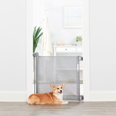 Show full view: Regalo Pet Retractable Mesh Dog Gate, Gray slide 5 of 5