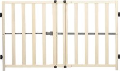 Regalo Pet Wooden Expandable Dog Gate, Light Wood