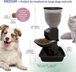 Reliable Pet Solutions Feeding Friend Automatic Plastic Dog Feeder, Taupe, Medium slide 2 of 7