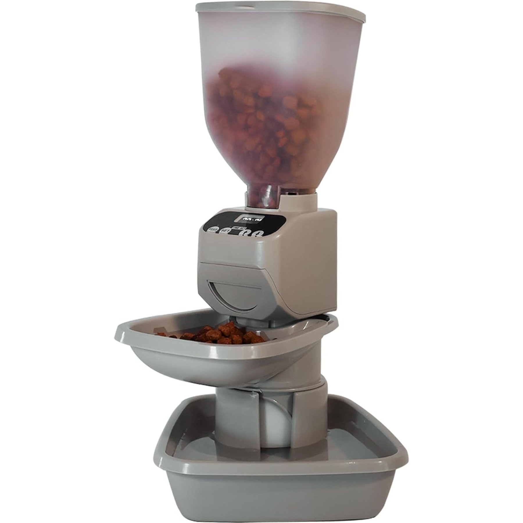 Reliable Pet Solutions Feeding Friend Automatic Plastic Dog Feeder, Taupe, Small