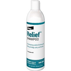 Relief Shampoo with Pramoxine & Colloidal Oatmeal for Dogs & Cats, 12-fl oz bottle