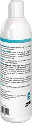 Show full view: Relief Shampoo with Pramoxine & Colloidal Oatmeal for Dogs & Cats, 12-fl oz bottle slide 3 of 7
