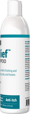 Show full view: Relief Shampoo with Pramoxine & Colloidal Oatmeal for Dogs & Cats, 12-fl oz bottle slide 5 of 7