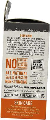 Show full view: RELIQ Advanced Dog & Cat Skin Solution, 4-fl oz bottle slide 3 of 4