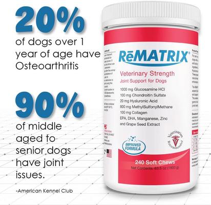 Show full view: ReMATRIX Soft Chews for Dogs, 240 count slide 4 of 8