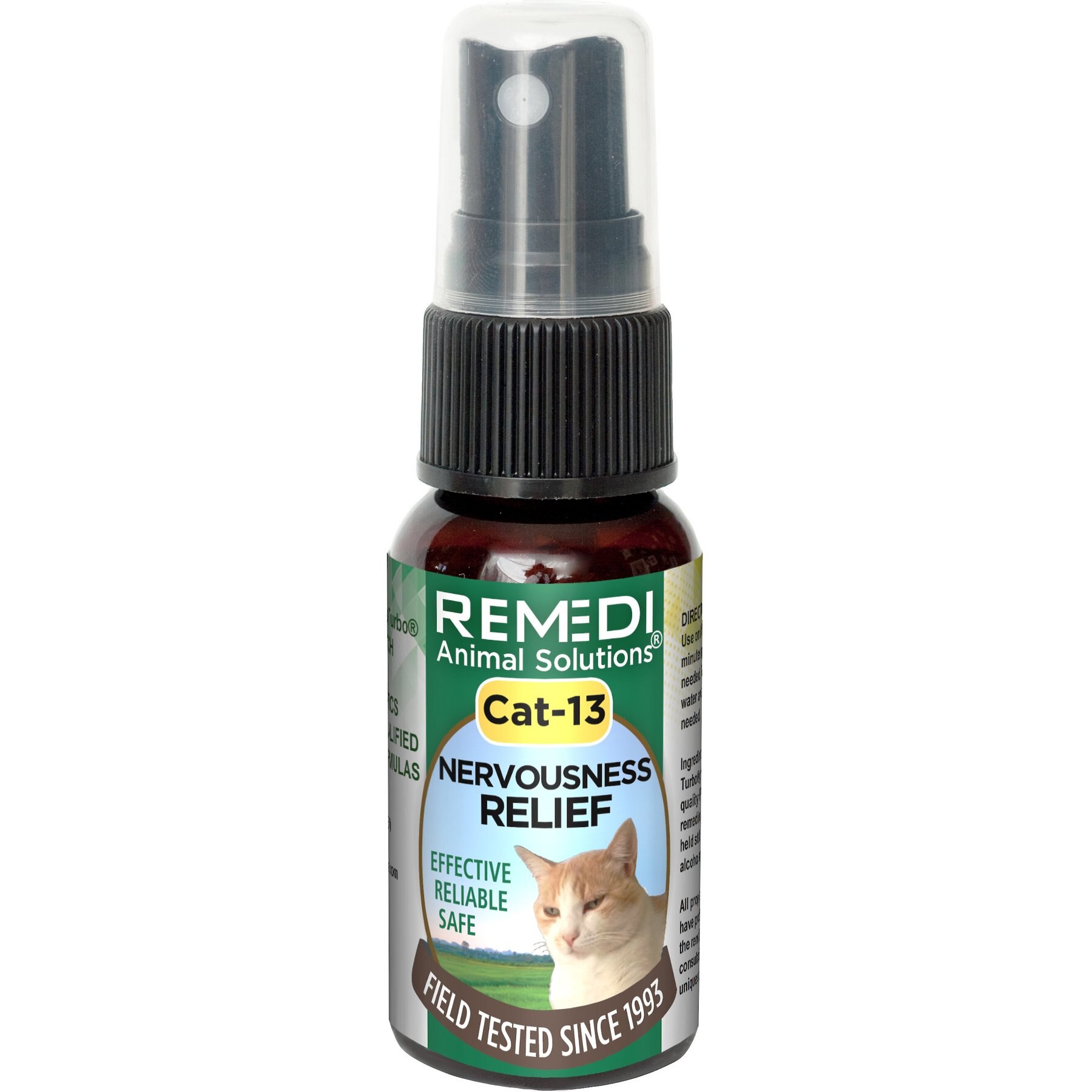 Remedi Animal Solutions Cat-13 Nervousness Relief Cat Supplement, 1-fl oz bottle