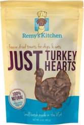 Remy's Kitchen Just Turkey Hearts Freeze-Dried Dog & Cat Treats, 3-oz bag