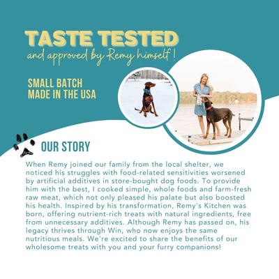 Show full view: Remy's Kitchen Just Turkey Hearts Freeze-Dried Dog & Cat Treats, 3-oz bag slide 10 of 11