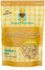 Remy's Kitchen Superfood Snacks Pumpkin & Kale Flavor Grain-Free Freeze-Dried Dog Treats, 3.5-oz bag