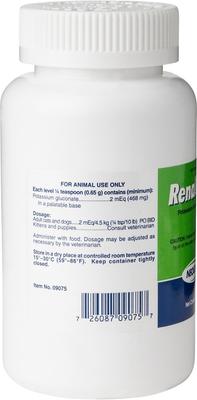 Show full view: RenaKare (Potassium Gluconate) Powder for Dogs & Cats, 4-oz slide 3 of 4