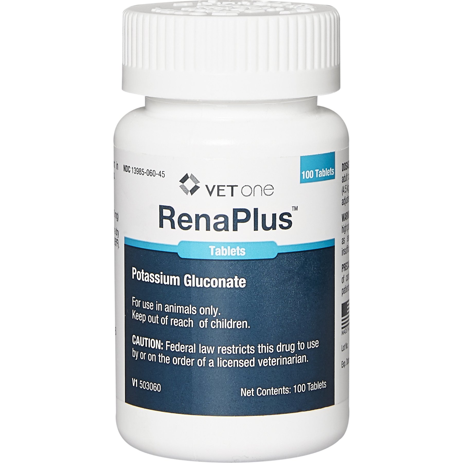 RenaPlus (Potassium Gluconate) Tablets for Dogs & Cats, 468-mg, 30 tablets
