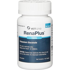 RenaPlus (Potassium Gluconate) Tablets for Dogs & Cats, 468-mg, 1 tablet