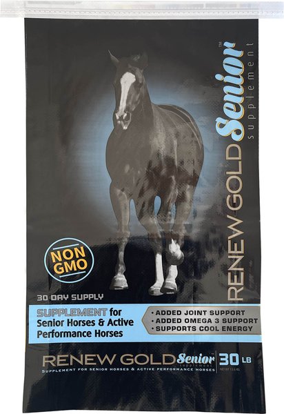 Show full view: Renew Gold Senior Formula Horse Supplement, 30-lb bag slide 1 of 4