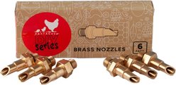 RAC Paws by RentACoop Brass Nipple, 6 count