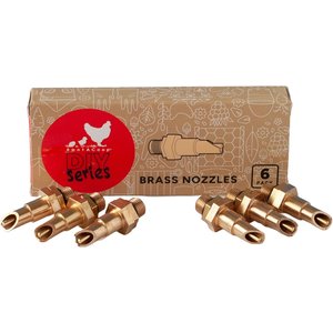 RAC Paws by RentACoop Brass Nipple, 6 count