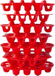RentACoop Stackable Chicken Egg Trays, 7 count