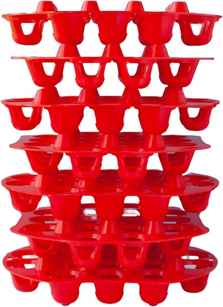 RentACoop Stackable Chicken Egg Trays, 7 count