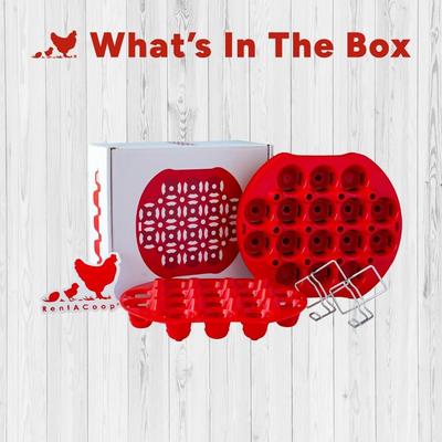 Show full view: RentACoop Stackable Chicken Egg Trays, 7 count slide 4 of 5