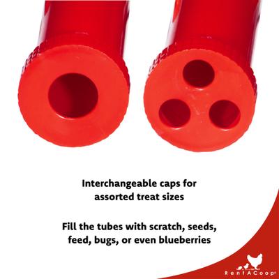 Show full view: RentACoop Chicken Treat Dispenser Tubes, 2 count slide 5 of 7