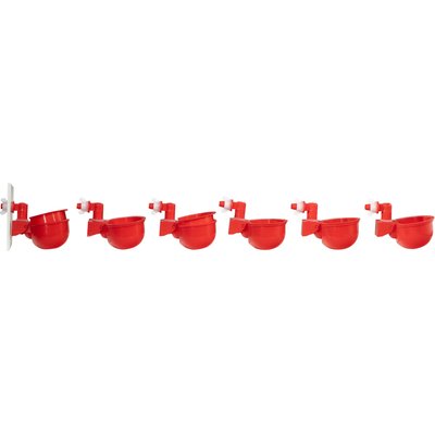 RentACoop RentACoop DIY Chicken Waterer Auto-Fill Cups with Inserts, 6 count