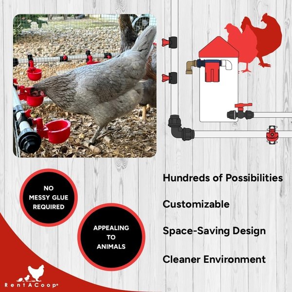 RentACoop DIY Chicken Watering System Insulated Tubing