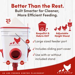 RentACoop Corner Chicken Feeder with Anti-Roost Cone, 20-lb slide 2 of 9