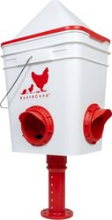 RentACoop Corner Chicken Feeder with Anti-Roost Cone, 20-lb