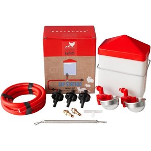 RAC Paws by RentACoop DIY Sip Station Small Pet Watering System Mini Kit, 64oz