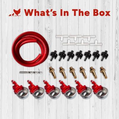 Show full view: RAC Paws by RentACoop DIY Sip Station Small Pet Watering System Starter Kit, 64oz slide 4 of 5