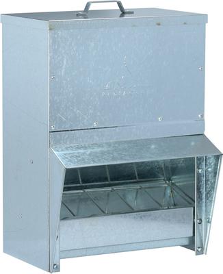 Show full view: RentACoop Weatherproof Galvanized Chicken Trough Feeder, 25-lb slide 2 of 7