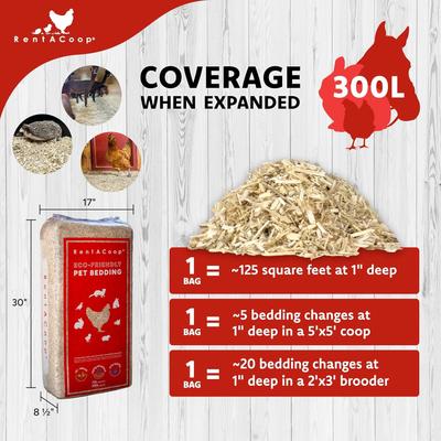 Show full view: RentACoop Premium Hemp Chicken Bedding, 31.5-lb bag slide 4 of 9