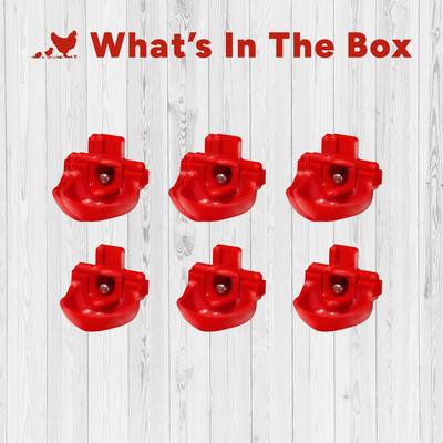 RentACoop Horizontal Nipples + Installation Piece for Chicken Watering System