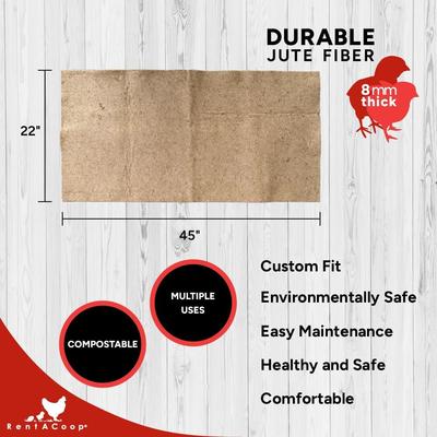 Show full view: RentACoop Jute Chicken Brooder Liners, 4 count, Large slide 2 of 7