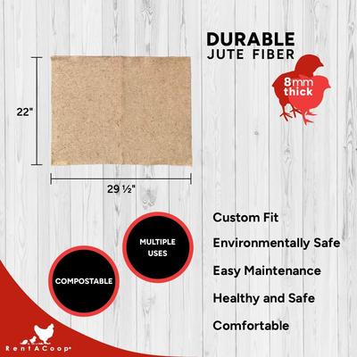Show full view: RentACoop Jute Chicken Brooder Liners, 4 count, Small slide 2 of 8